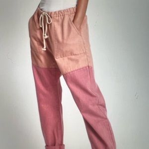 NWT One Teaspoon Shabbies Drawstring Jeans pants Xl Envious Pink